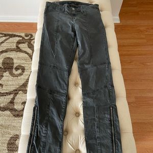 J BRAND Moto Zip Leggings Size 28 NWT Radar